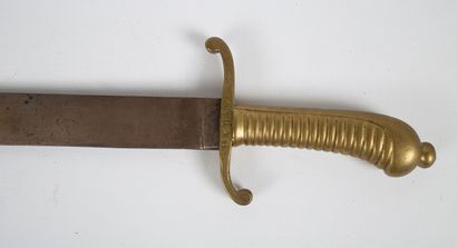 null Sabre court d'infanterie saxonne Modèle 1847 .
Lame droite plate et à dos plat....