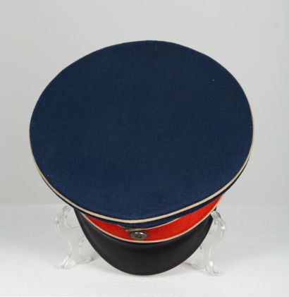 null Casquette modèle 1896 d'officier régiment de hussards prussiens n°14 .
Calot...