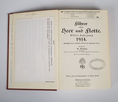 null Führer durch Heer und Flotte 1914.
Ouvrage sur l'armée allemande en 1914 par...