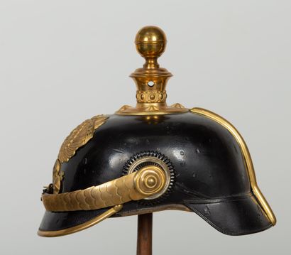 null Casque du 10ème régiment d'artillerie de campagne de Hanovre Modèle 1871-1889...