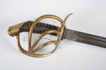 null Sabre de cuirassier prussien Modèle K.O.D.54/80 Officier . 
Adopté en 1854 par...