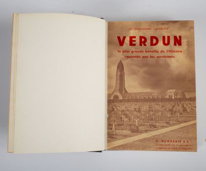 null Verdun .
Ouvrage de Jacques Henri Lefebvre sur la bataille de Verdun. Paris...
