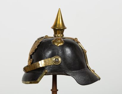 null Casque du 87ème régiment d'infanterie de la prussienne de la Ligne Modèle 1860...