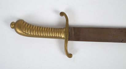 null Sabre court d'infanterie saxonne Modèle 1847 .
Lame droite plate et à dos plat....