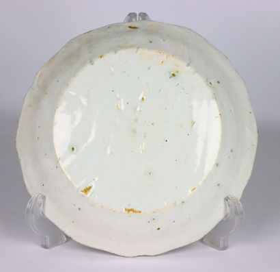 null NEVERS.
Earthenware plate with polychrome revolutionary decoration of a lictor...