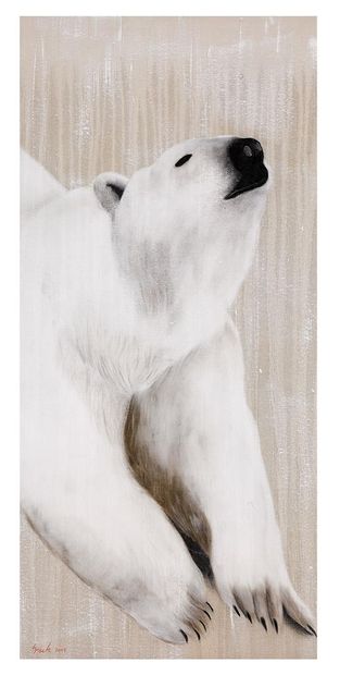 Thierry BISCH (1953). 
Polar bear.
Techniques...