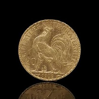 null Pièce de 20 francs or Marianne et Coq.
1902.
6,45 grammes