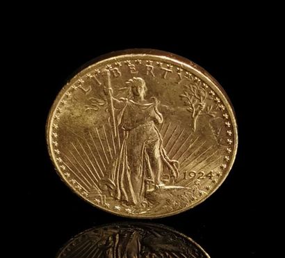 Pièce de 20 dollars or Liberty.
1924.
33.45...