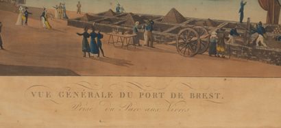 null Louis Ambroise GARNERAY (1783-1857).
Vue générale du port de Brest prise du...