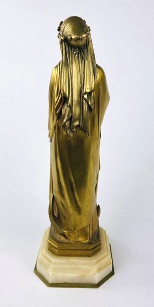 null Victor-Edmond LEHARIVEL-DUROCHER (1816-1878).
Virgin standing, hands joined,...