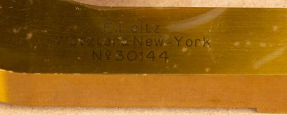 null Ernst LEITZ à WETZLAR et NEW YORK.
Microscope, dans son coffret d'origine, avec...