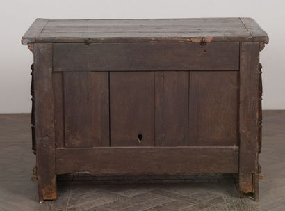 null Low piece of furniture opening with two doors, composed of elements of the XVIIth...