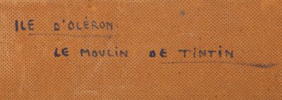null Rex BARRAT (1914-1974).
Island of Oleron, Tintin's mill.
Oil on isorel, signed...