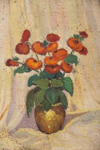 null Alexandre ALTMANN (1878-1932).
Bouquet de fleurs.
Huile sur toile, signée en...