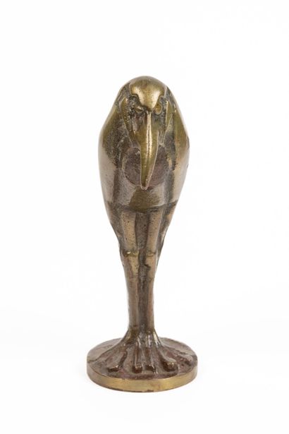 null Charles ARTUS (1897-1978), after.
Marabout of Africa.
Bronze with brown patina,...