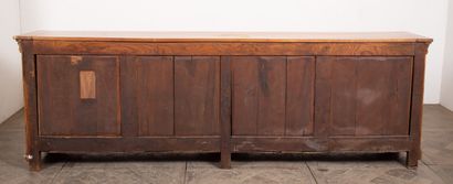 null Important enfilade in molded cherry wood enhanced with blackened wood fillets.
It...