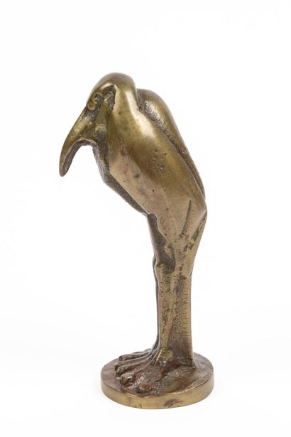 null Charles ARTUS (1897-1978), after.
Marabout of Africa.
Bronze with brown patina,...