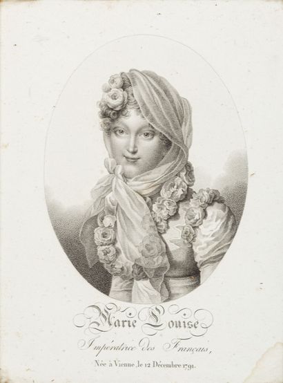 null Eugène Beauharnais, Marie-Louise and the Aiglon.
Suite of three engravings in...
