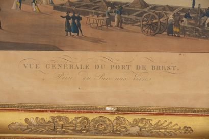 null Louis Ambroise GARNERAY (1783-1857).
Vue générale du port de Brest prise du...
