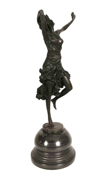 null Claire Jeanne Robertine COLINET (1880-1950), d'après. 
La danseuse Sparte. 
Sculpture...