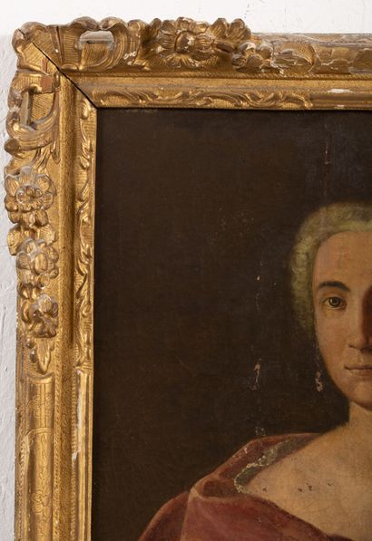 null MANGIN, peintre actif en Lorraine au XVIIIème siècle.
Portrait de Dame Anthoinette...