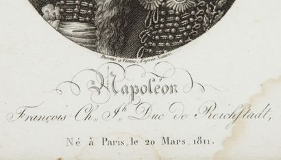 null Eugène Beauharnais, Marie-Louise and the Aiglon.
Suite of three engravings in...