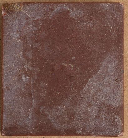 null Profil de Napoléon Bonaparte, sur fond de marbre.
XIXème siècle.
H_6,8 cm L_6,2...