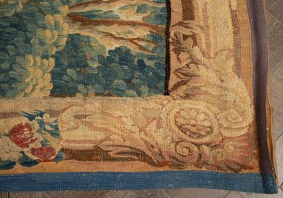 null AUBUSSON.
Tapisserie en laine figurant une scène champêtre.
XVIIIème siècle.
H_266...