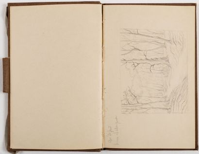 null Jeanne REIMBOLTE (1872-1943).
Carnet de croquis comprenant 20 dessins au crayon...