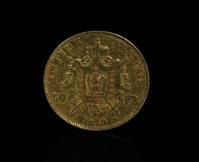 null Pièce de 50 francs Napoléon III.
1859.
16.11 grammes