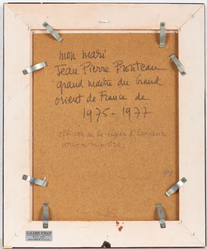 null Ecole française du XXème siècle.
Portrait de Mr Jean-Pierre Prouteau en Grand...