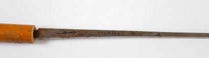 null Sword cane, shaft in bamboo, blade signed Solingen.
L_90 cm (total)
L_84 cm...