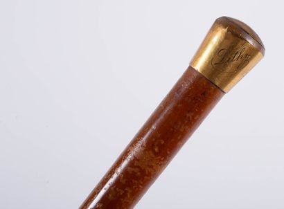null Whip with engraved gold pommel.
L_95 cm