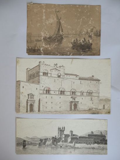 null Ecole italienne du XIXème siècle

Vue d’un palais

Dessin à la plume, encre...