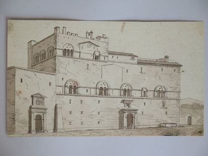 null Ecole italienne du XIXème siècle

Vue d’un palais

Dessin à la plume, encre...