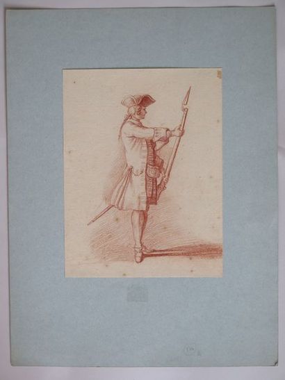 null Ecole française du XVIIIème siècle

Soldats au fusil

Trois dessins à la sanguine

18...