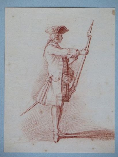 null Ecole française du XVIIIème siècle

Soldats au fusil

Trois dessins à la sanguine

18...