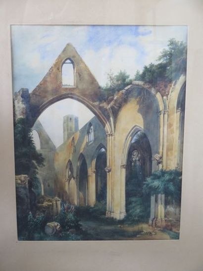 null Léopold LOUSTAU (1815-1894)

Abbaye de Jumièges près de Rouen

Signée et datée...
