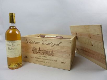 null Six bouteilles de Sauternes, Château Cantegril 2001