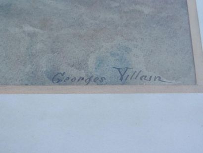 Georges VILLAIN (18541930) Arbres en bord de mer
Aquarelle, sbd
27 x 38 cm