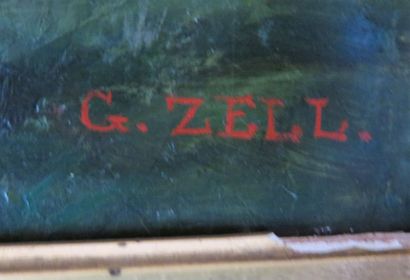 GEORGES ZELL (1824 - 1896) Vâches au paturage
Huile sur toile, signée en bas à droite
H_41...
