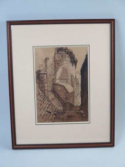 Georges TARDY (1885-1980) Nevers, l'escalier de la fontaine
Dessin à l'encre brune
Signé...