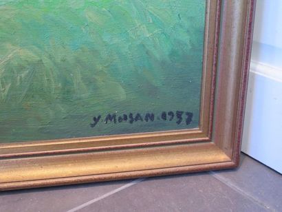 Yves MOISAN (1908-1976) Vues de Billy-Chevannes
Deux importantes huiles sur panneau
Signées...