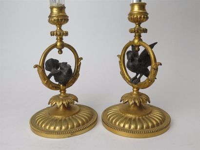 null BACCARAT

Paire de vases en cristal et bronze

Deux perroquets, en bronze patiné,...