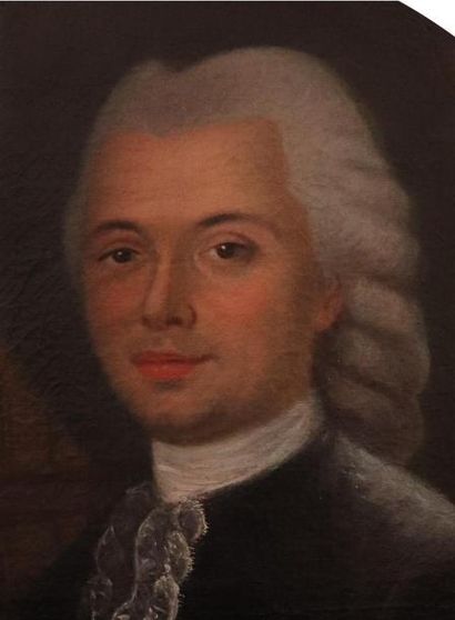 null Ecole française du XVIIIème siècle. 

Portrait de Louis Camuscet( ?) d'Assenet,...