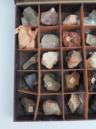 null DEYROLLE à Paris.

Coffret de minéralogie comprenant une trentaine de quartz,...