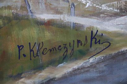 null P. KLEMEZYNSKI (1910-1991).

Route en montagne.

Huile sur toile.

Signé en...