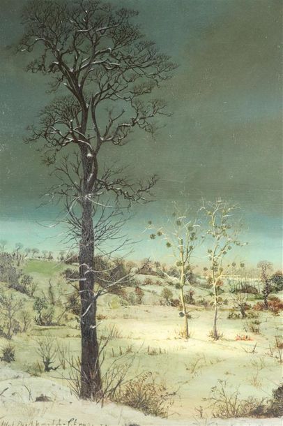 null Albert DRACHKOVITCH-THOMAS (1928).

Les arbres dans la neige, 1959.

Tempera...