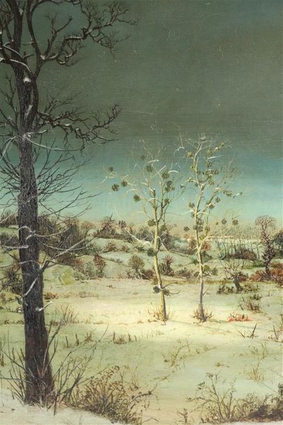 null Albert DRACHKOVITCH-THOMAS (1928).

Les arbres dans la neige, 1959.

Tempera...