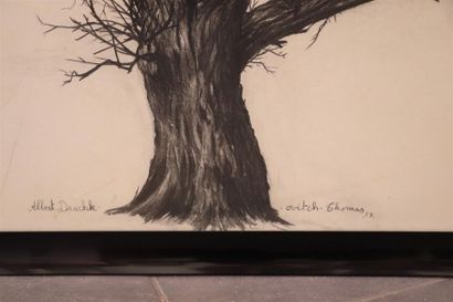 null Albert DRACHKOVITCH-THOMAS (1928).

Le vieux chêne, 1959.

Important dessin...
